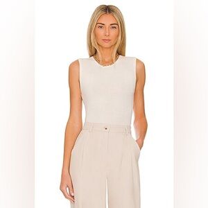WeWoreWhat white cream tank bodysuit size S excellent condition
